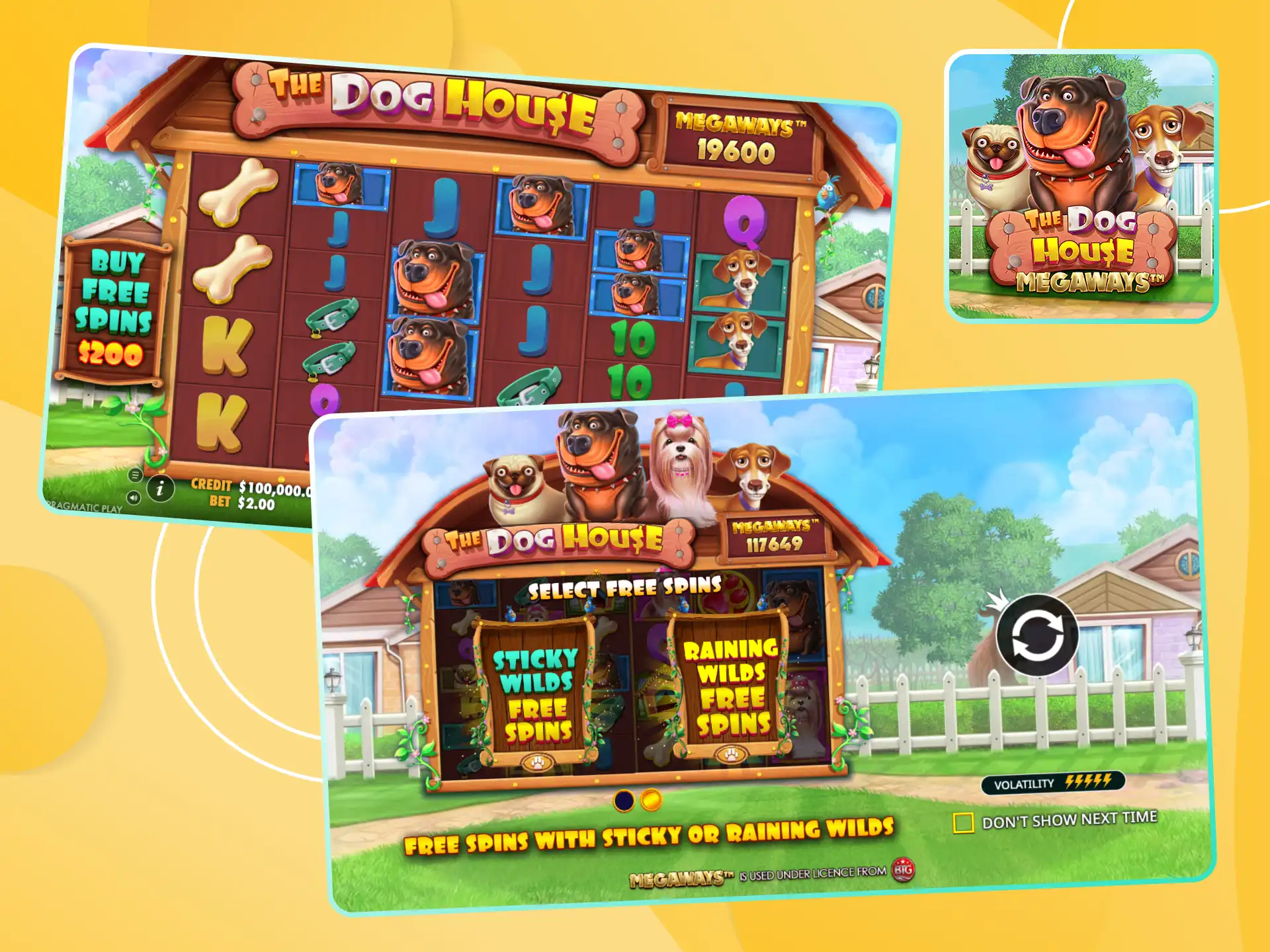 Launch the The Dog House Megaways slot and feel the thrill of winning.