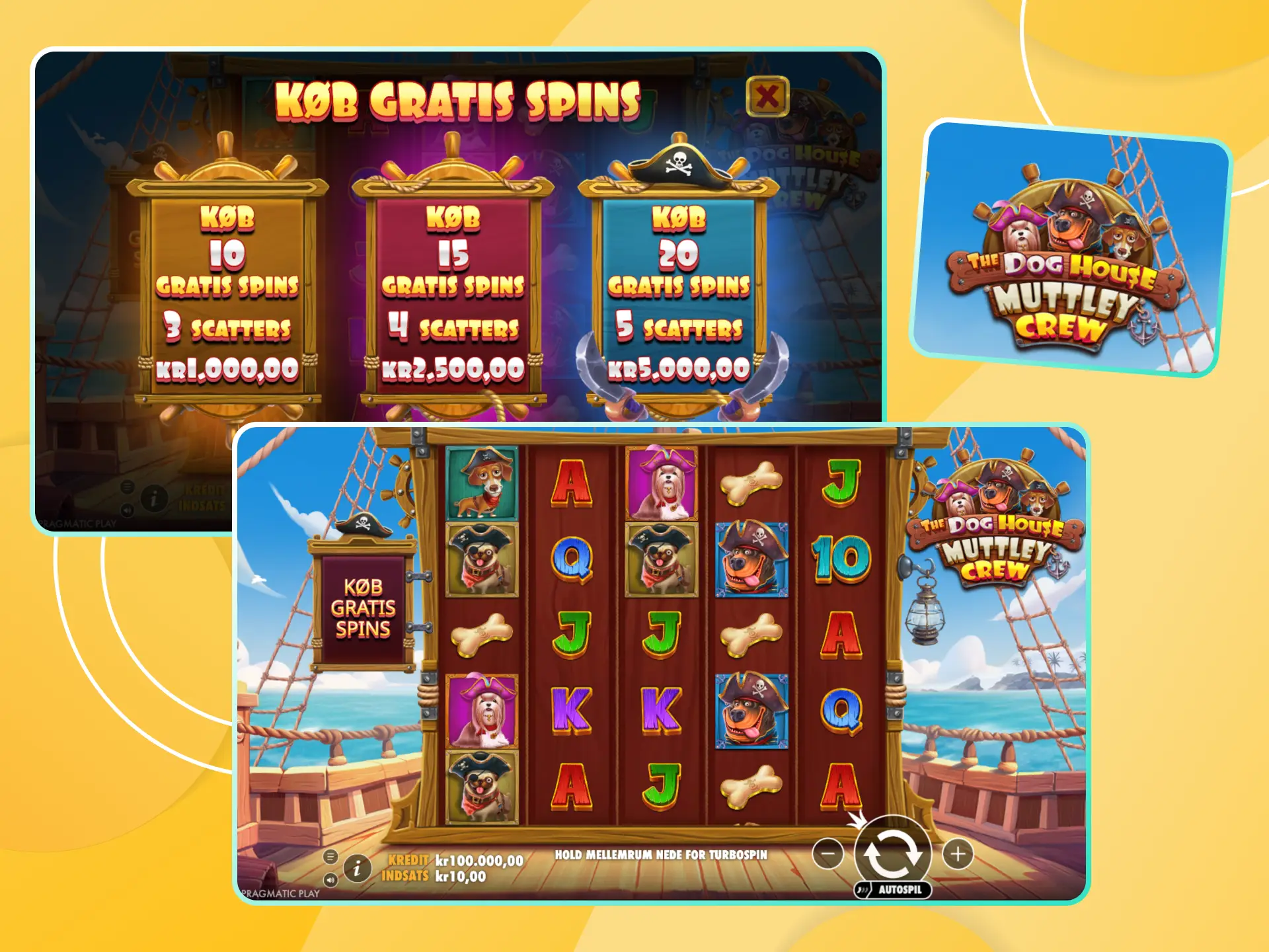 Spin the reels and claim your winnings in the game The Dog House Muttley Crew.