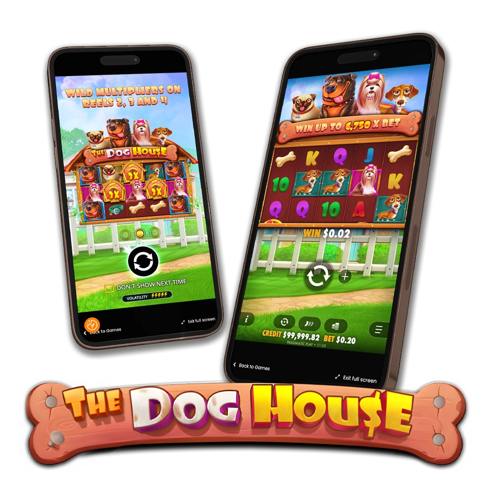 Play Dog House on mobile and spin the reels now.