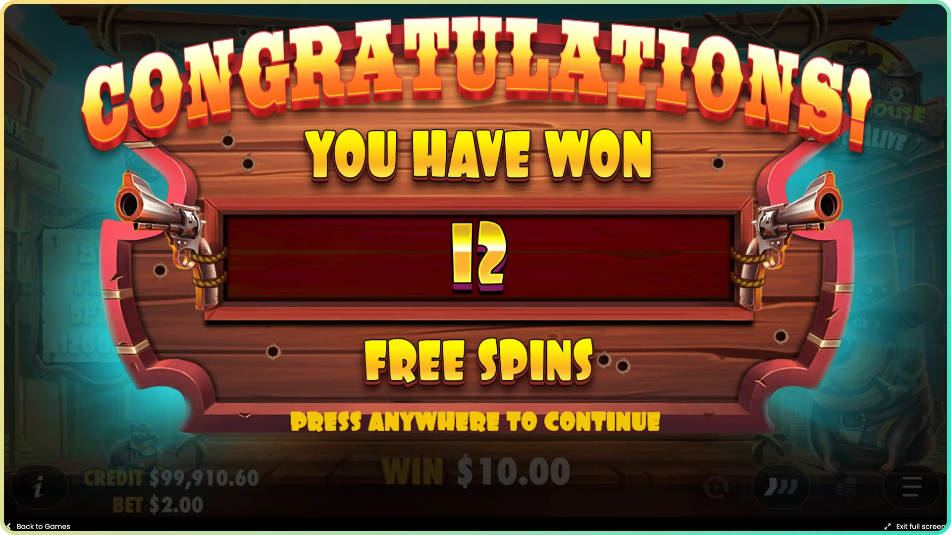 See your free spins amount in Dog House Dog or Alive bonus mode.