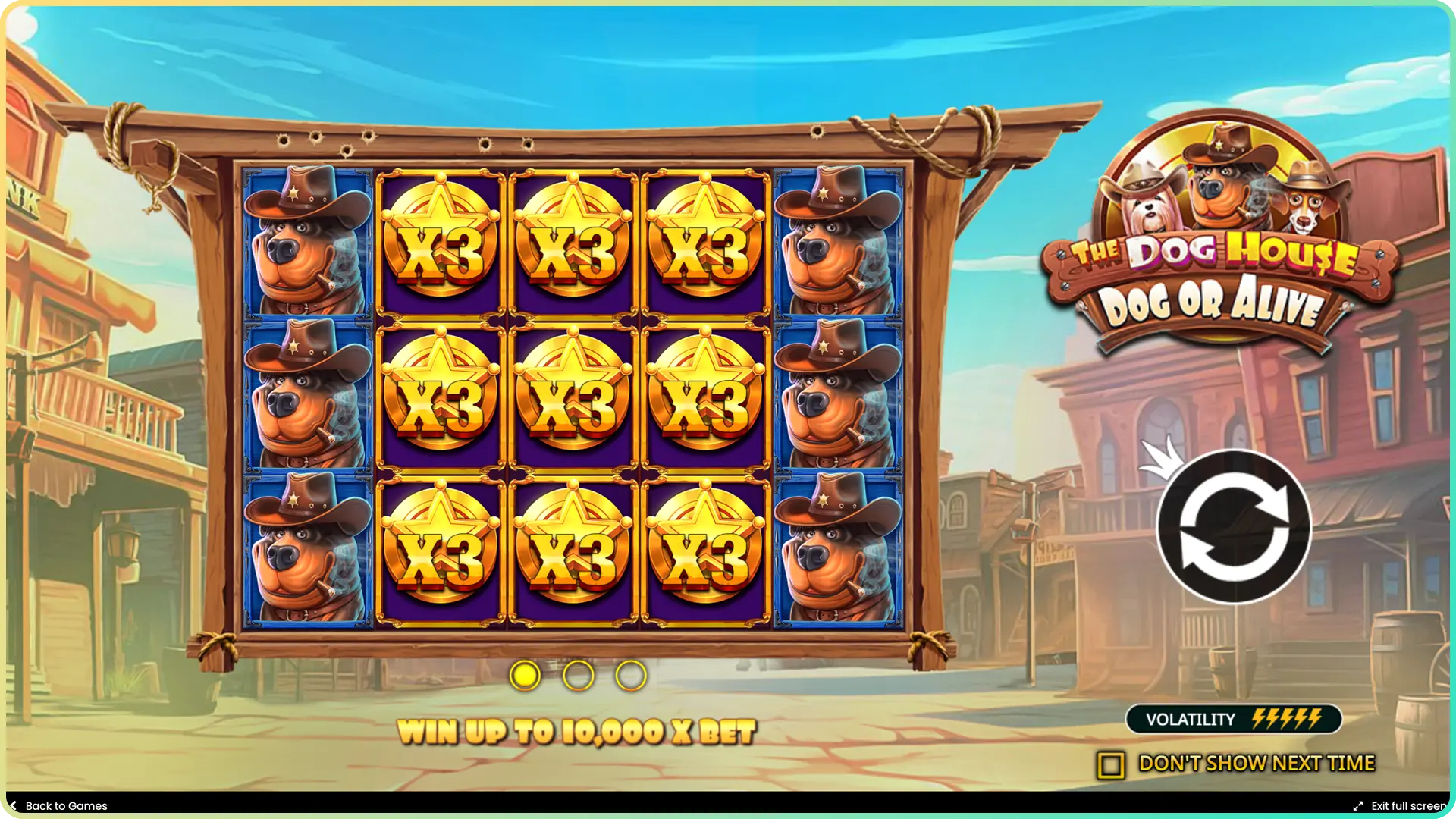 Kick off Dog House Dog or Alive and begin your wild ride.