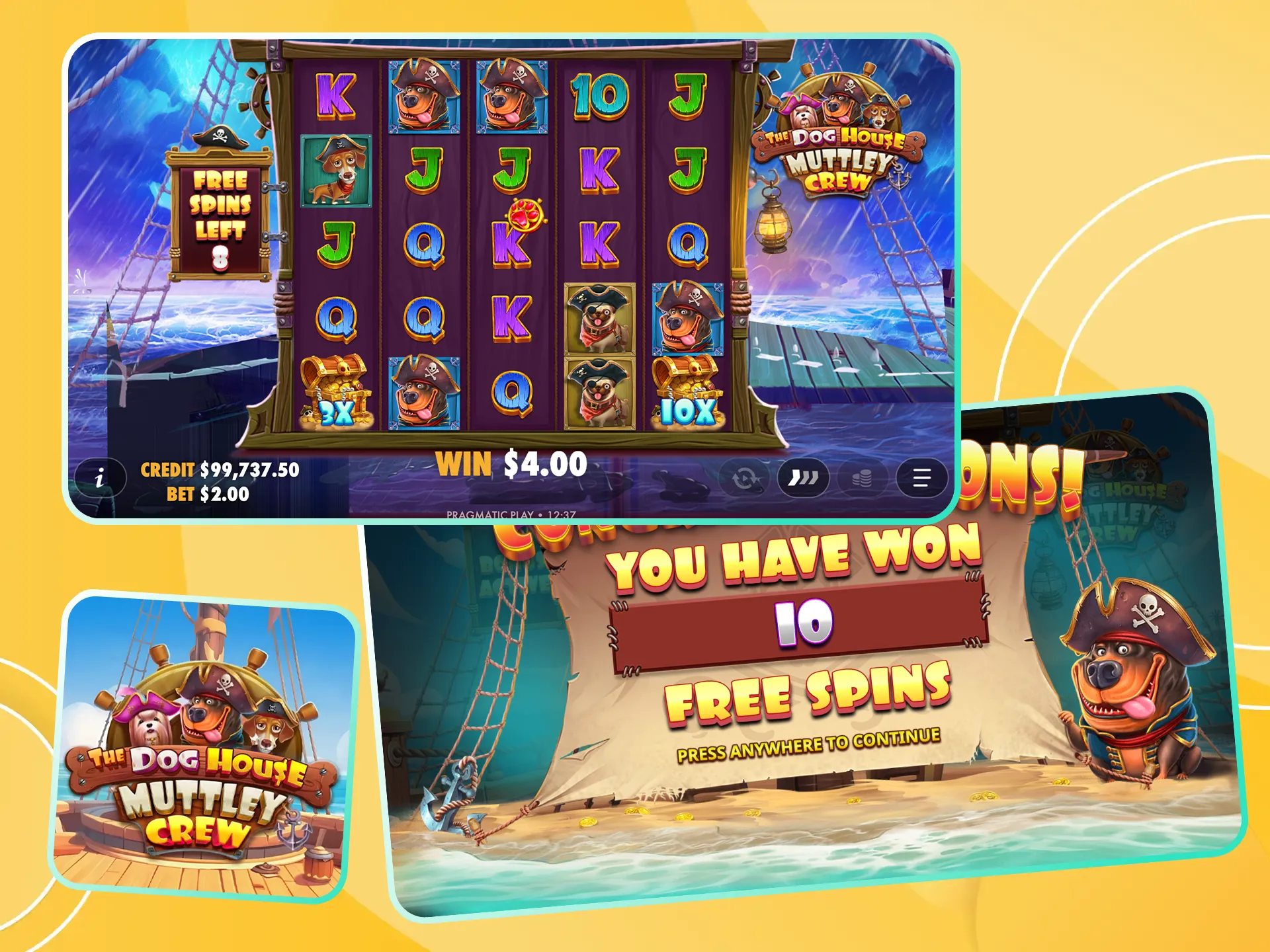 Activate the Muttley Crew Bonus Round and boost your wins.